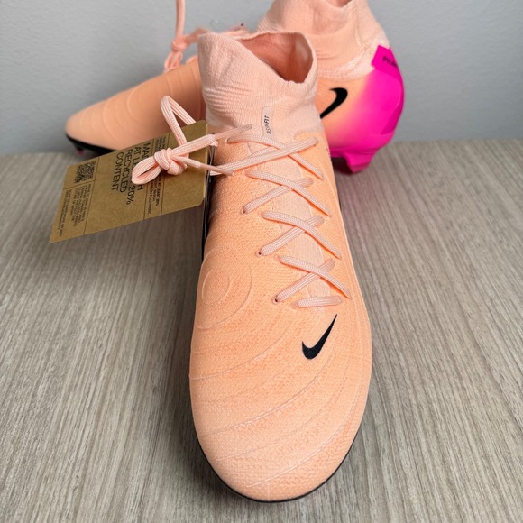 Nike Phantom Luna 2 Pro Flyknit FG Soccer Cleats 11.5 Peach Pink ACC FJ2575-800 - Picture 5 of 7